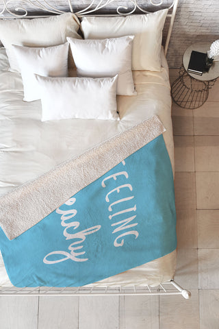 Lisa Argyropoulos Feeling Beachy Fleece Throw Blanket