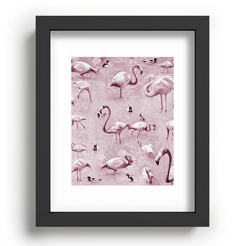 Lisa Argyropoulos Flamingos Vintage Rose Recessed Framing Rectangle