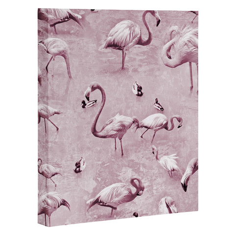 Lisa Argyropoulos Flamingos Vintage Rose Art Canvas