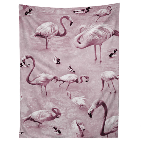 Lisa Argyropoulos Flamingos Vintage Rose Tapestry