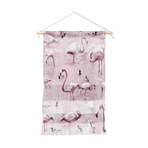 Lisa Argyropoulos Flamingos Vintage Rose Wall Hanging Portrait
