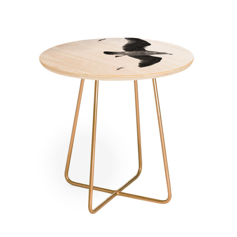 Lisa Argyropoulos Flight of Fancy Monochrome Round Side Table