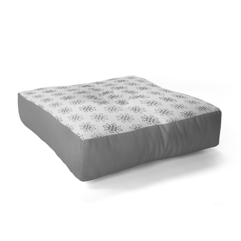 Lisa Argyropoulos Florence Monochrome on White Floor Pillow Square