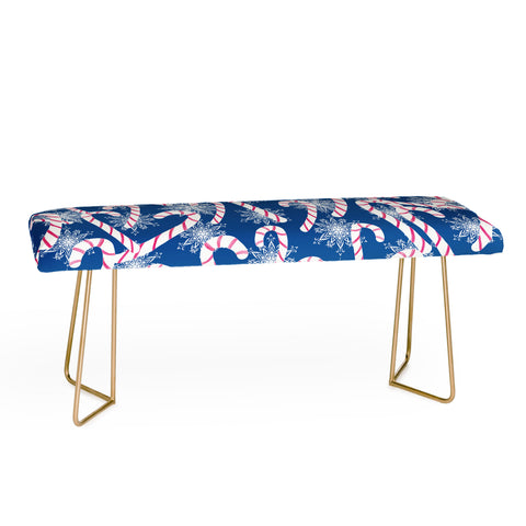 Lisa Argyropoulos Frosty Canes Blue Bench