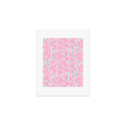Lisa Argyropoulos Frosty Canes Pink Art Print