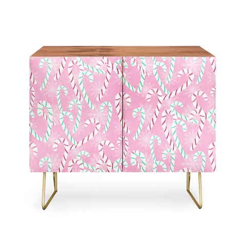 Lisa Argyropoulos Frosty Canes Pink Credenza