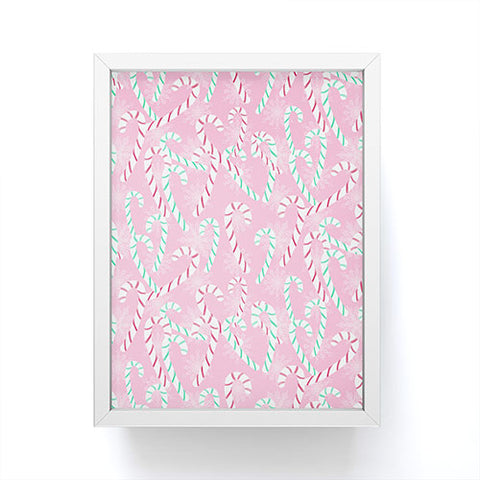 Lisa Argyropoulos Frosty Canes Pink Framed Mini Art Print