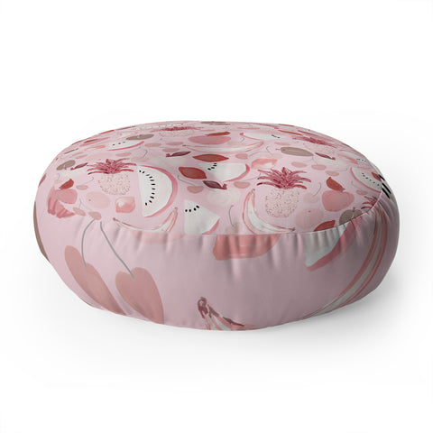 Lisa Argyropoulos Fruit Punch Blushing Floor Pillow Round