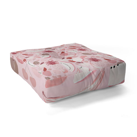 Lisa Argyropoulos Fruit Punch Blushing Floor Pillow Square