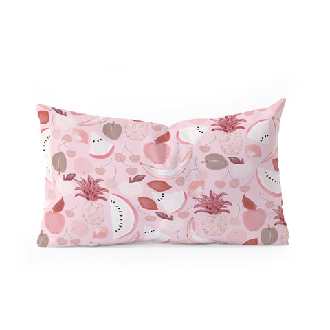 Lisa Argyropoulos Fruit Punch Blushing Oblong Throw Pillow