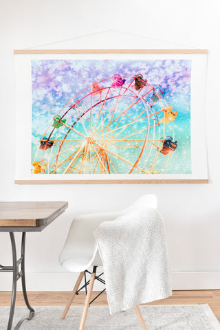 Lisa Argyropoulos Galaxy Wheel Art Print And Hanger