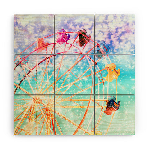 Lisa Argyropoulos Galaxy Wheel Wood Wall Mural