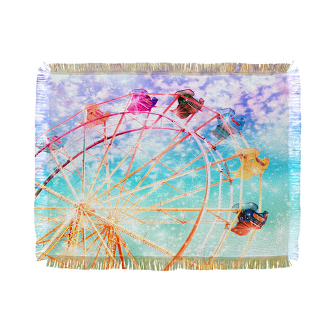 Lisa Argyropoulos Galaxy Wheel Throw Blanket