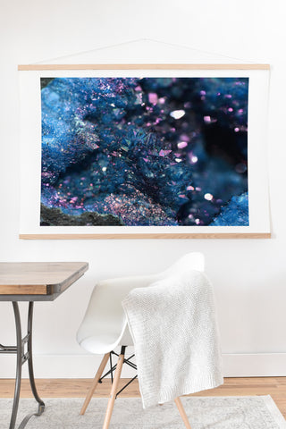 Lisa Argyropoulos Geode Abstract Teal Art Print And Hanger