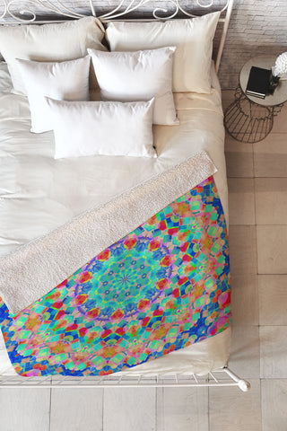 Lisa Argyropoulos Geometria Fleece Throw Blanket