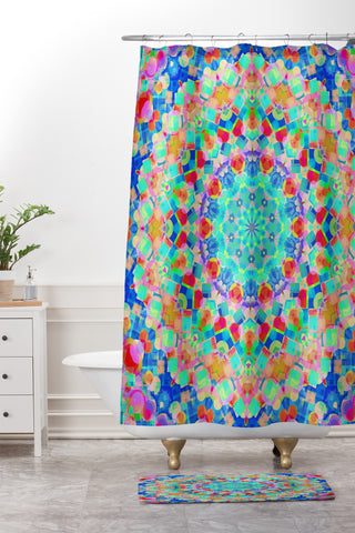 Lisa Argyropoulos Geometria Shower Curtain And Mat
