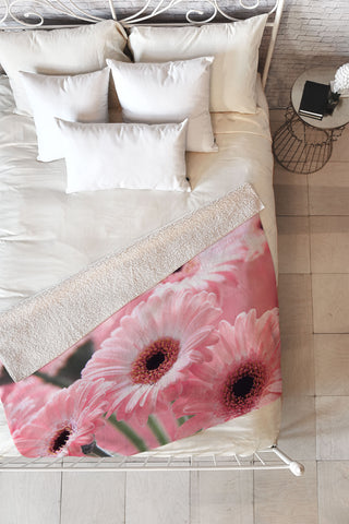 Lisa Argyropoulos Gerbera Spring Fleece Throw Blanket