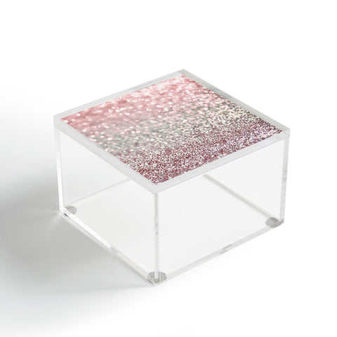 Lisa Argyropoulos Girly Pink Snowfall Acrylic Box