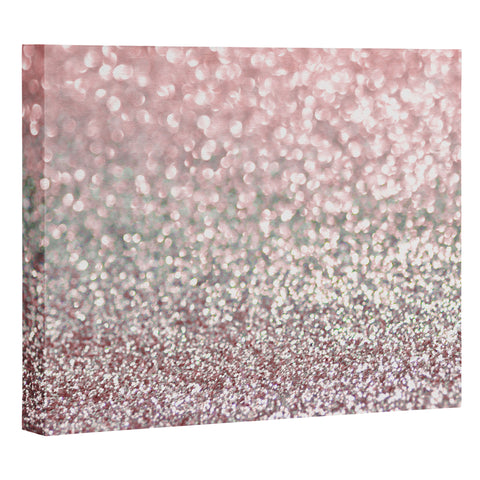 Lisa Argyropoulos Girly Pink Snowfall Art Canvas