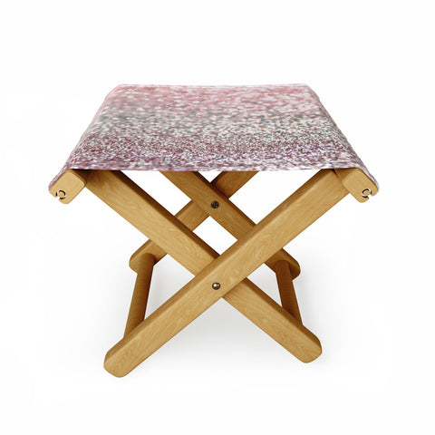 Lisa Argyropoulos Girly Pink Snowfall Folding Stool