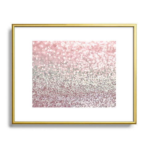 Lisa Argyropoulos Girly Pink Snowfall Metal Framed Art Print
