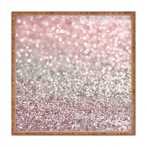 Lisa Argyropoulos Girly Pink Snowfall Square Tray