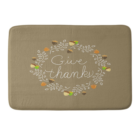 Lisa Argyropoulos Giving Thanks Memory Foam Bath Mat