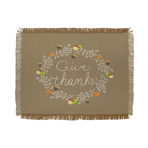 Lisa Argyropoulos Giving Thanks Throw Blanket