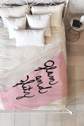 Lisa Argyropoulos Glam and Glitz Fleece Throw Blanket