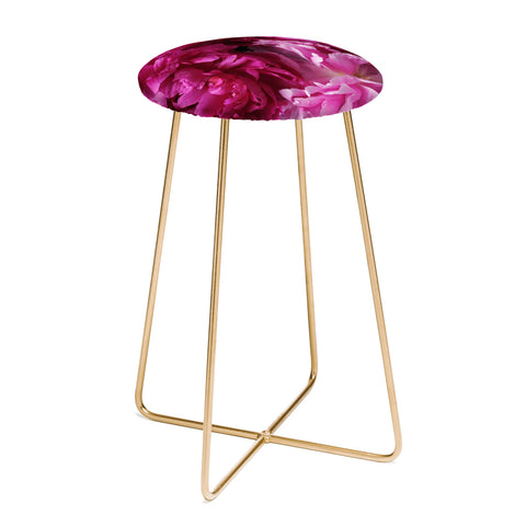 Lisa Argyropoulos Glamour Pink Peonies Counter Stool
