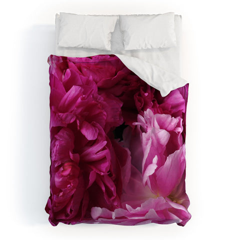 Lisa Argyropoulos Glamour Pink Peonies Duvet Cover