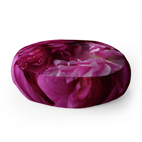 Lisa Argyropoulos Glamour Pink Peonies Floor Pillow Round