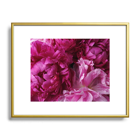 Lisa Argyropoulos Glamour Pink Peonies Metal Framed Art Print