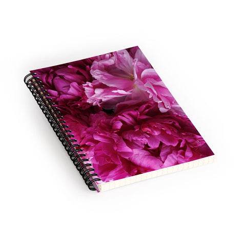 Lisa Argyropoulos Glamour Pink Peonies Spiral Notebook
