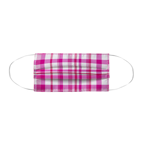 Lisa Argyropoulos Glamour Pink Plaid Face Mask
