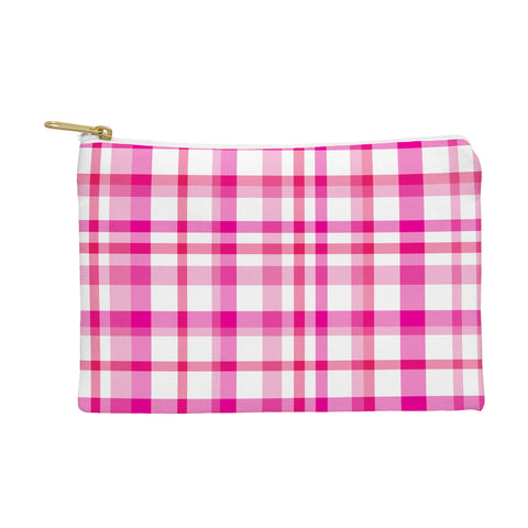 Lisa Argyropoulos Glamour Pink Plaid Pouch