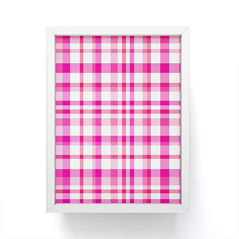 Lisa Argyropoulos Glamour Pink Plaid Framed Mini Art Print