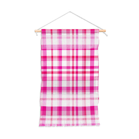 Lisa Argyropoulos Glamour Pink Plaid Wall Hanging Portrait
