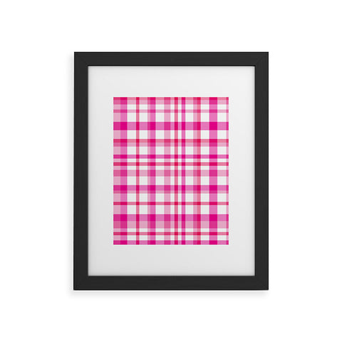 Lisa Argyropoulos Glamour Pink Plaid Framed Art Print