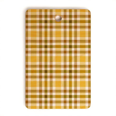 Lisa Argyropoulos Golden Harvest Plaid Cutting Board Rectangle