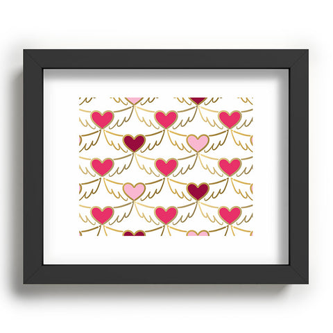 Lisa Argyropoulos Golden Wings of Love White Recessed Framing Rectangle