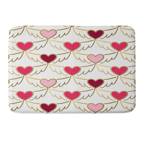 Lisa Argyropoulos Golden Wings of Love White Memory Foam Bath Mat