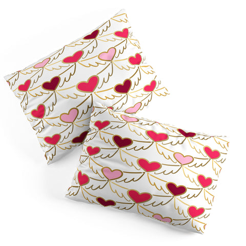 Lisa Argyropoulos Golden Wings of Love White Pillow Shams