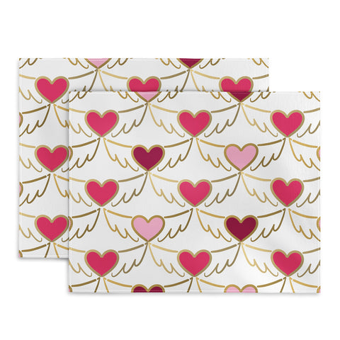Lisa Argyropoulos Golden Wings of Love White Placemat
