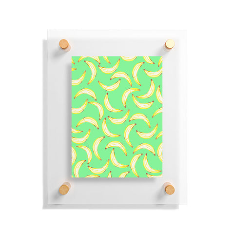 Lisa Argyropoulos Gone Bananas Green Floating Acrylic Print