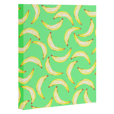 Lisa Argyropoulos Gone Bananas Green Art Canvas