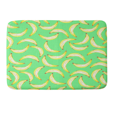 Lisa Argyropoulos Gone Bananas Green Memory Foam Bath Mat