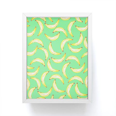 Lisa Argyropoulos Gone Bananas Green Framed Mini Art Print
