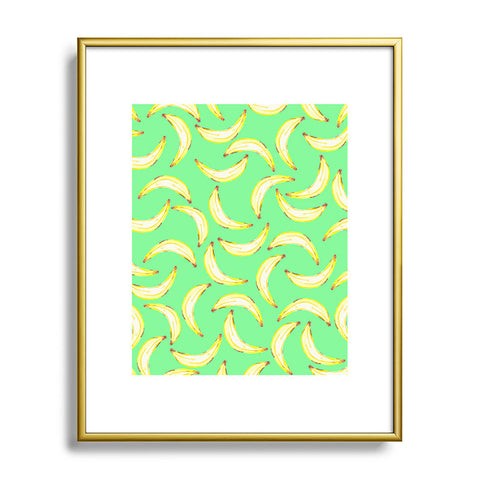 Lisa Argyropoulos Gone Bananas Green Metal Framed Art Print