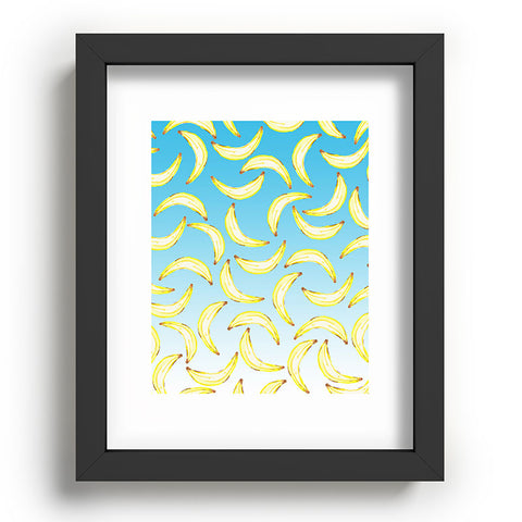 Lisa Argyropoulos Gone Bananas Ombre Blue Recessed Framing Rectangle